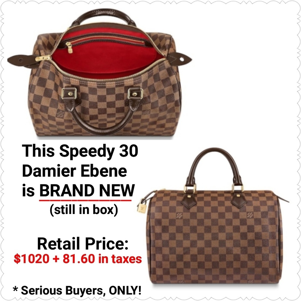 Authentic Louis Vuitton Speedy 30-Damier Ebene♥️